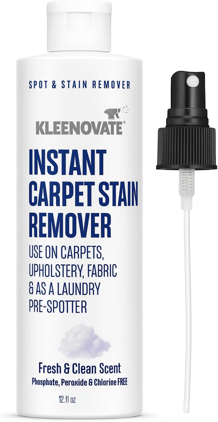 Instant Carpet Stain Remover – Fresh & Clean Scent – Fast-Acting Spot Cleaner for Carpets, Upholstery, Fabric & Laundry Pre-Spot Treatment (12 fl. oz)