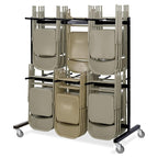 5-Inch Swivel Stem Caster, 7/16-Inch Stem Diameter Rubber Wheel, Heavy Duty TPR Thermoplastic Rubber Replacement Wheels, 225-lb per Wheel- 4 Pack(2 Brakes 2 Swivel)