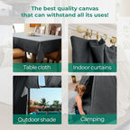 Canvas Drop Cloth for Painting 9x12 feet Pack of 2-8oz Painters Drop Cloths for Painting - All Purpose Canvas Tarps for Floor & Furniture Protection - Recycled Cotton Fabric