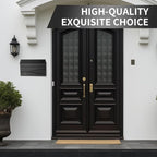 Wall Mount Mailbox, Large Capacity Mailbox for House, Visibility Galvanized Steel Rust-Proof Metal Post Box Drop, Mailboxes for Outside, 15.74"×9.84"×4.33" Solar Lanterns Black