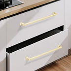 COTYKILEY 10 Pack 12.6 Inch(320mm) Brushed Brass Cabinet Handles Gold Kitchen Cabinet Pulls Cabinet Door Handles Kitchen Cabinet Hardware Cupboard Drawer Pulls Dresser Handles