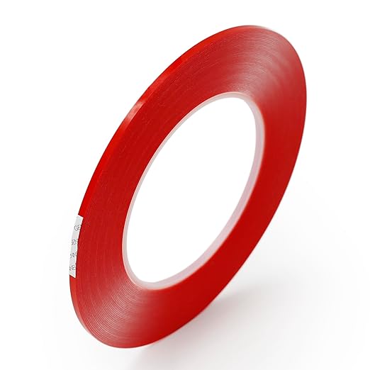 Double Sided Clear Strong Adhesive Tape, 2mm x 15M x 0.5mm Thickness Acrylic Adhesive, Transparent Tape for Mobilephone Laptop Screen LCD Repair Wood Glass Plastic Mounting DIY