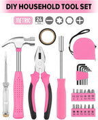 24pcs Home DIY Tool Kit for Household, Office & Garage - General Repair Small Hand Tool Set with Storage Case