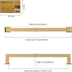 10 Pack 7"(177mm) Champagne Bronze Cabinet Pulls Kitchen Cabinet Drawer Handles Champagne Hardware for Cabinets Cupboard