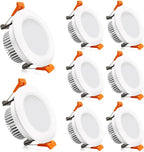 2 Inch LED Downlight, Recessed Lighting Dimmable Ceiling Light, 3W, 5500K Daylight White, CRI80 with LED Driver(35W Halogen Equivalent), 8 Pack