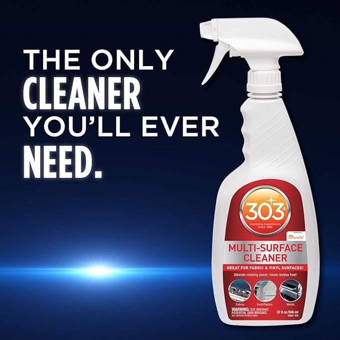 303 Multi-Surface Cleaner - Safely Cleans All Water Safe Surfaces - Ultimate Cleaning Power - Rinses Residue Free - Recommended By Sunbrella, 32 fl. oz. (30204)
