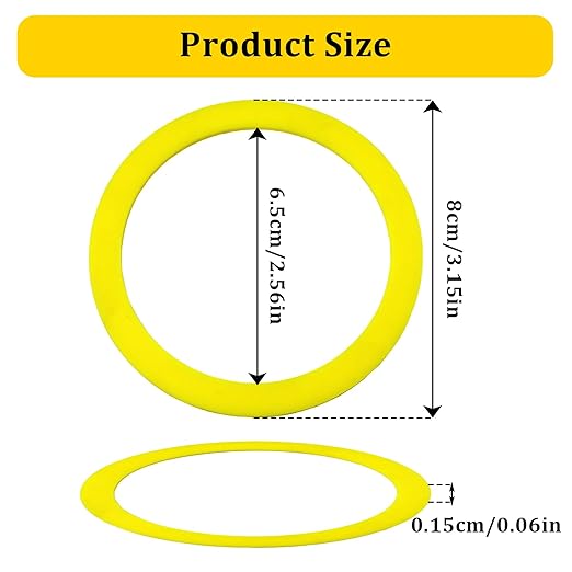 3 Pack Flush Valve Seal for Kohler, GP1059291 Silicone Replacement for Toilets, Canister Flush Valve Toilet Tank Gasket Replacement Parts