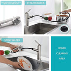 Kitchen Sink Faucet Chrome Crea Pull Out Sprayer Farmhouse Bar Sink Faucets Mixer Tap