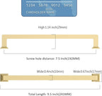 10 Pack Gold Cabinet Hardware - 8.8 Inch Pulls and Handles for Cabinets