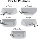 Korky Strongarm Metal Toilet Handle and Lever - Universal to Fit Front, Angled, Side, Left, and Right Mount Toilets - Matte Black, Simple Style, 6034BP