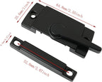 Sliding Sash Lock DGBRSM Black Sliding Window Sash Locks with Mounting Screws for Double Hung Window Latch Lock Security Vinyl Window Sash Lock and Keeper Replacement
