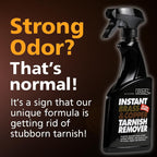 FLITZ Instant Brass and Copper Tarnish Remover - 32oz Bottle of USA-Made Organic Rust Remover Spray (No-Rub) - Removes Stains & Oxidation from Glass & Aluminum - Brass Cleaners That Work (1 Pack)