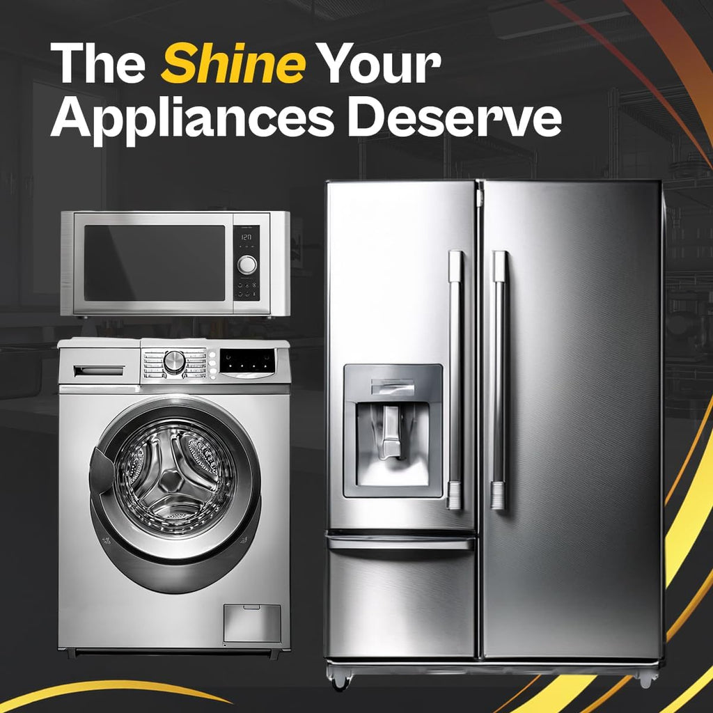 Flitz Stainless Steel & Chrome Clean - 16oz Bottle, USA-Made Stainless Steel Cleaner Spray for Appliances - Grill, Fridge, Sink Stain Remover - Also Works on Aluminum Surfaces (6 Pack)