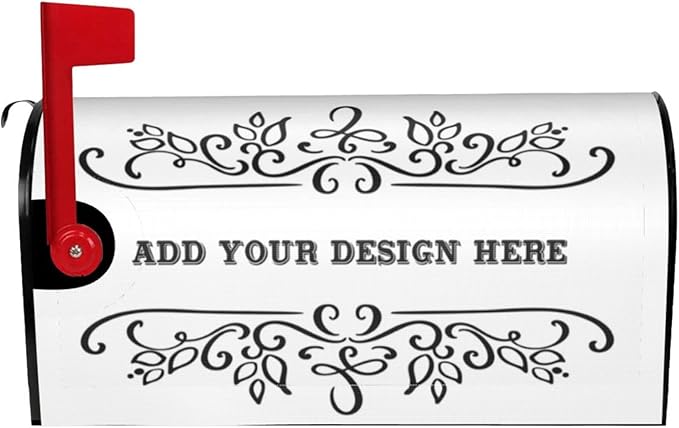 Custom Personalized Mailbox Covers Add Photo Picture Family Name House Address Text Magnetic Mail Cover for Home Garden Yard-2
