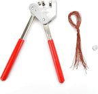 20PCS 10x6mm Round Lead Seals Security Meter Seals with 20PCS Copper Wires and 1PC Sealing Plier