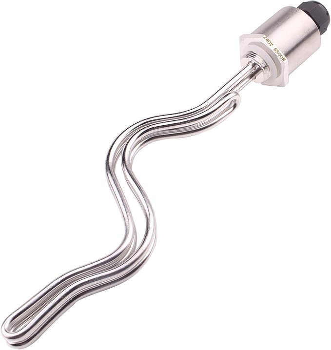 DERNORD 240V 6500W Ripple Water Heater Element Screw-In Lime Life - Ultra Low Watt Density