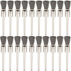 20PCS Wire Brushes - Metal Rust Removal, Polishing, Cleaning - 8mm Diameter, 3mm Shaft - Removes Burrs, Dust, and Oxide Layer - Handles Rough Surfaces - Designed for Industrial and DIY Enthusiasts
