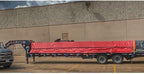 Mytee Products 2 Pack Truck Flatbed Tarps Combination 18oz/14oz Lumber Tarp 24x27 (8' Drop) - Red