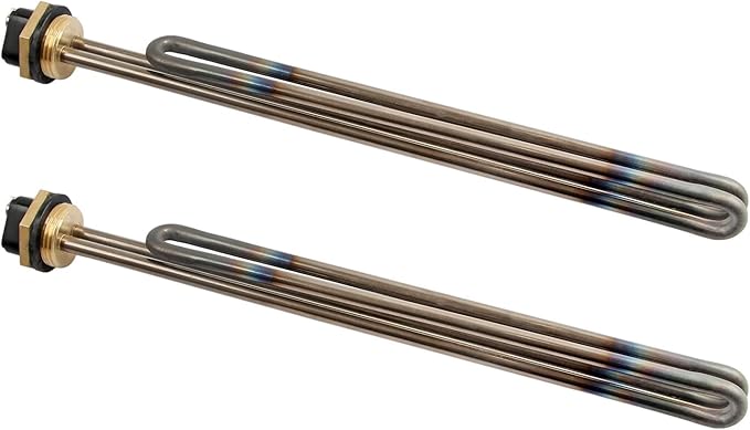 2 Pcs Titanium HE 90240 Water Heater Element Screw-In 9KW 240V Replacement for EcoSmart ECO 18 27 36 Tankless Water Heater Element Parts Replaces HE 80240 R004709024S SGB-2903 HA-P004 HA-P005