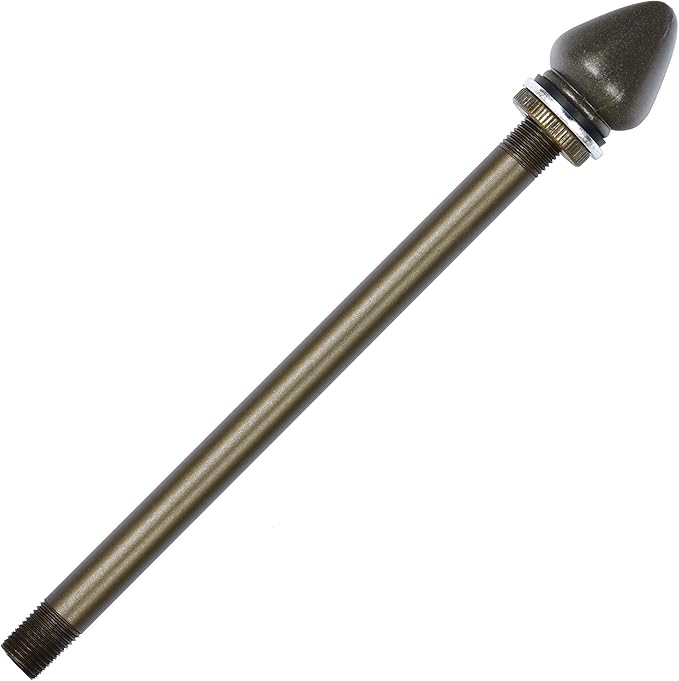 Bieye SS030 Lampshade Support with Finial for Tiffany Style Stained Glass Floor Lamp Table Lamp (G3/8 155mm Waterdrop)