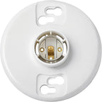 1 Pcs Medium Base E26 Lamp Holder Ceiling Light Sockets White Bulb Socket Incandescent Fluorescent CFL Lamp Holder 660w 250v (Phenolic Resin)