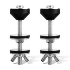 2 PCS Universal Toilet Tank to Bowl Bolts Seat Screws Replacement Kit, Heavy Duty Toilet Tank Bolts Kit, Stainless Steel Seat Screws and Waterproof Rubber Washers with Extra Long Nut for Fastening