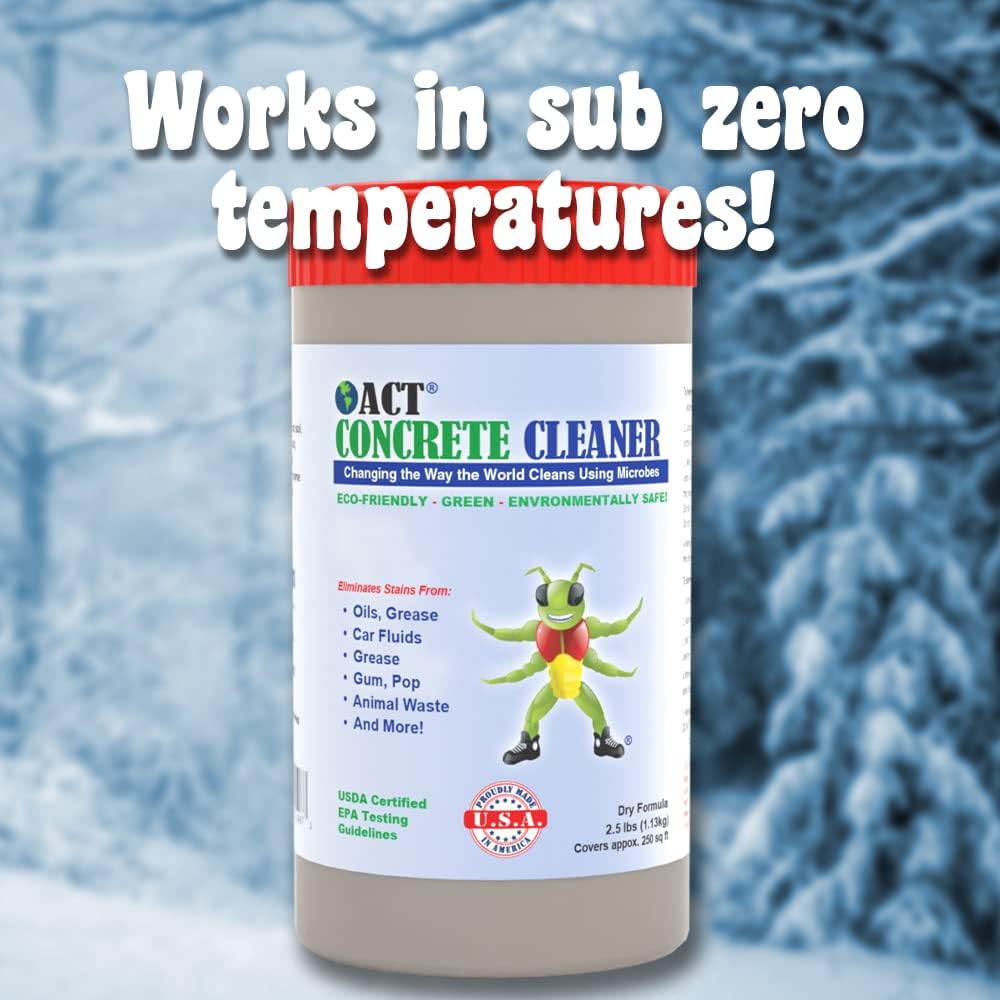 ACT Concrete Cleaner Eco Friendly 10lb. Covers 1000sqft.
