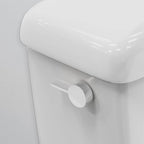 RAVINE Premium Modern Luxury Universal Toilet Handle Replacement, Majestic Collection. Toilet Lever Replacement, Easy Install (Chrome, Side Mount)