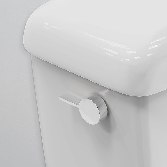 RAVINE Premium Modern Luxury Universal Toilet Handle Replacement, Majestic Collection. Toilet Lever Replacement, Easy Install (Chrome, Side Mount)
