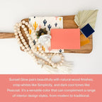 Country Chic All-in-One Chalk Paint for Furniture, Cabinets, Home Decor, Eco-Friendly, Matte Finish, Built-In Primer & Top Coat for Wood, Metal - Sunset Glow (Coral Pink) - Quart 32 oz (950 ml)