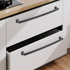 COTYKILEY 6 Pack 12.6Inch(320mm) Matte Black Cabinet Handles Black Kitchen Cabinet Pulls Cabinet Door Handles Kitchen Cabinet Hardware