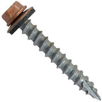 #14 Metal Roofing Screws: (250) Screws x 1-1/2" Copper Hex Head Sheet Metal Roof Screws with EPDM Washer for Corrugated Roofing
