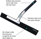 Silicone Rubber Blade & Hook Shower Window Squeegee 11" in Width Silicone Car Squeegee Bathroom Squeegee for Shower Squeegee for Shower Doors Car Window