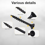 Deck Screws #8X1-1/2’’, T25 Star Torx Drive Flat Head Wood Screws, Black, 5lb