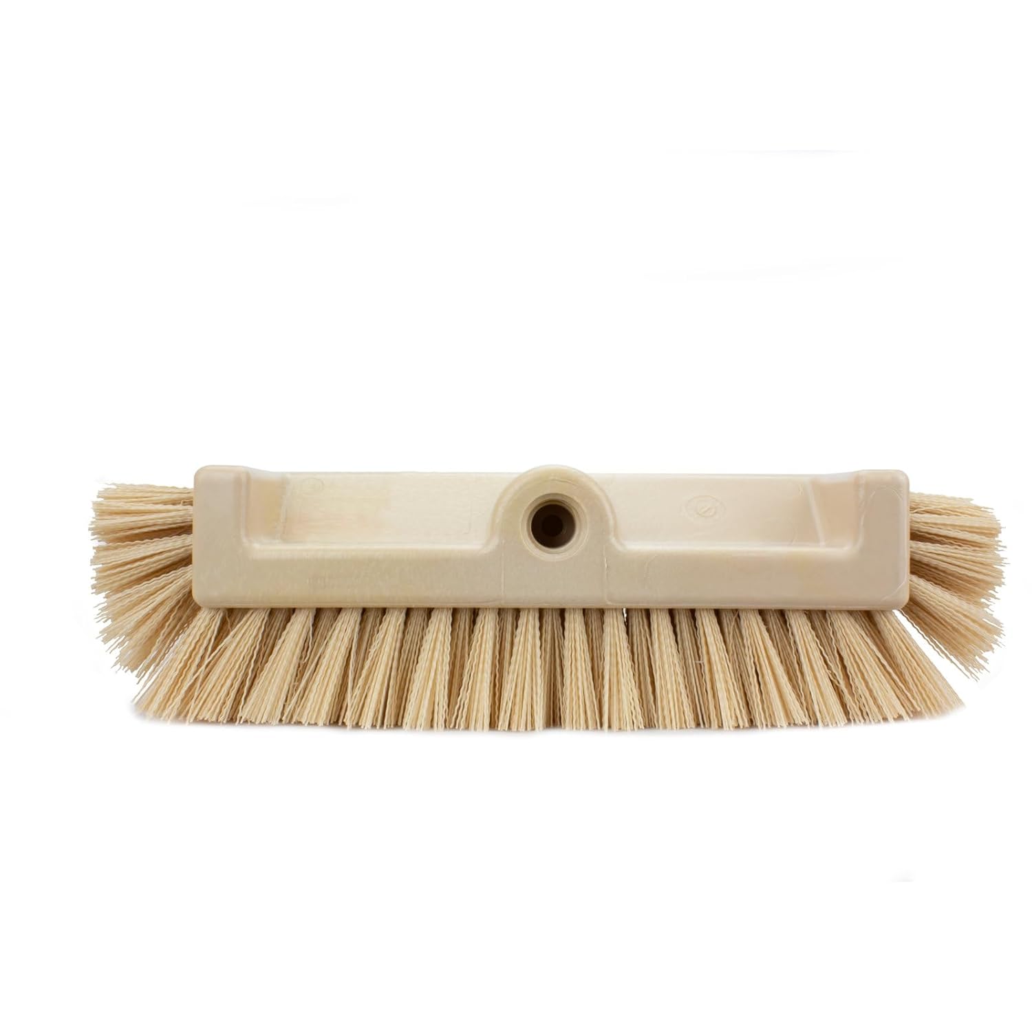SPARTA Multi-Level Tile Scrub Brush 12" Wide Brush Head, Heavy-Duty Tile Cleaning Brush with End Bristles for Commercial Tiles, Tubs and Floor, Plastic, 12 Inches, Tan, (Pack of 12)