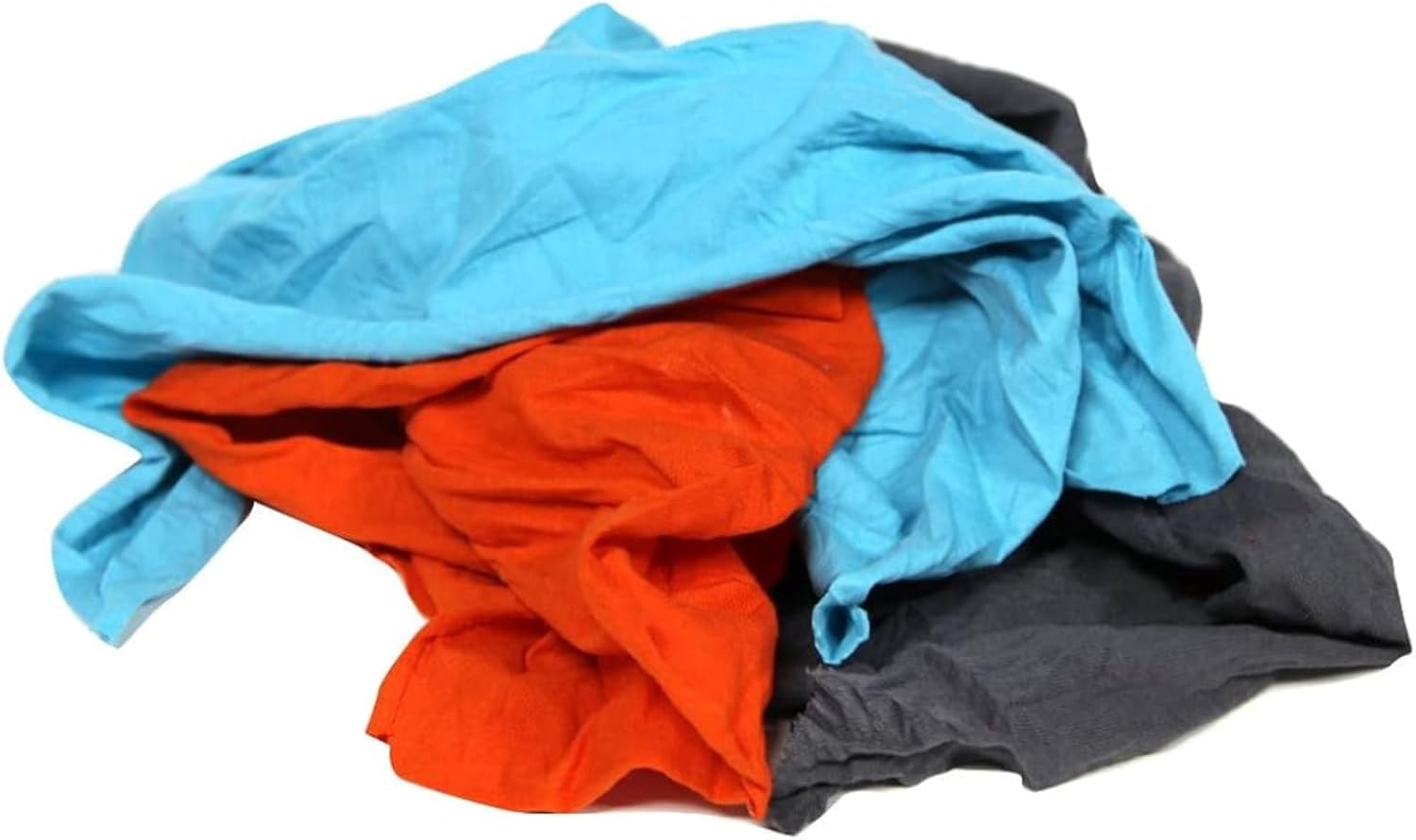 Premium Color Knit Cleaning Rags (120x5 lbs. Boxes Pallet) – Shop Rags Bulk for Workshops, Mechanics, Painters, and Home Use, Multipurpose Cotton T-Shirt Rags