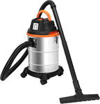 LIGO Shop Vacuum Wet and Dry, 4 Gallon Shop Vac with Accessories, Staninless Steel Tank, 4HP, for Workshop, Garage, Home and Car Vacuum Cleaner
