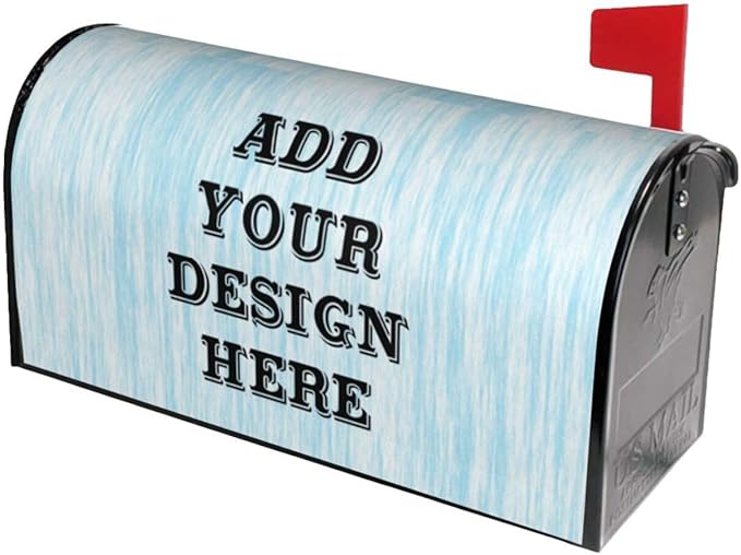 Personalized Mailbox Covers Custom Picture/Photo/Text Magnetic Standard Size Mailbox Wraps Post Letter Box Cover for Garden Yard Outdoor Decorations-12