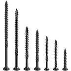 #8 * 1-1/4" Black Deck Screws, (1167pcs) 5 lbs.Exterior Wood Screws, Rust Resistant Epoxy Coated, Bronze, T20 Star Bit