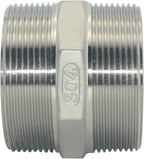 1/8" ~3" NPT Male Threaded Hex Nipple,Stainless Steel 304 Quick Coupler Pipe Fitting (3")
