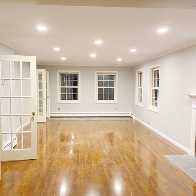 12 Pack Recessed Lighting 6 Inch LED Ceiling Lights with Junction Box, 6000K Canless Recessed LED Can Lights, 12W 110W Eqv, 1050LM High Brightness LED Lights