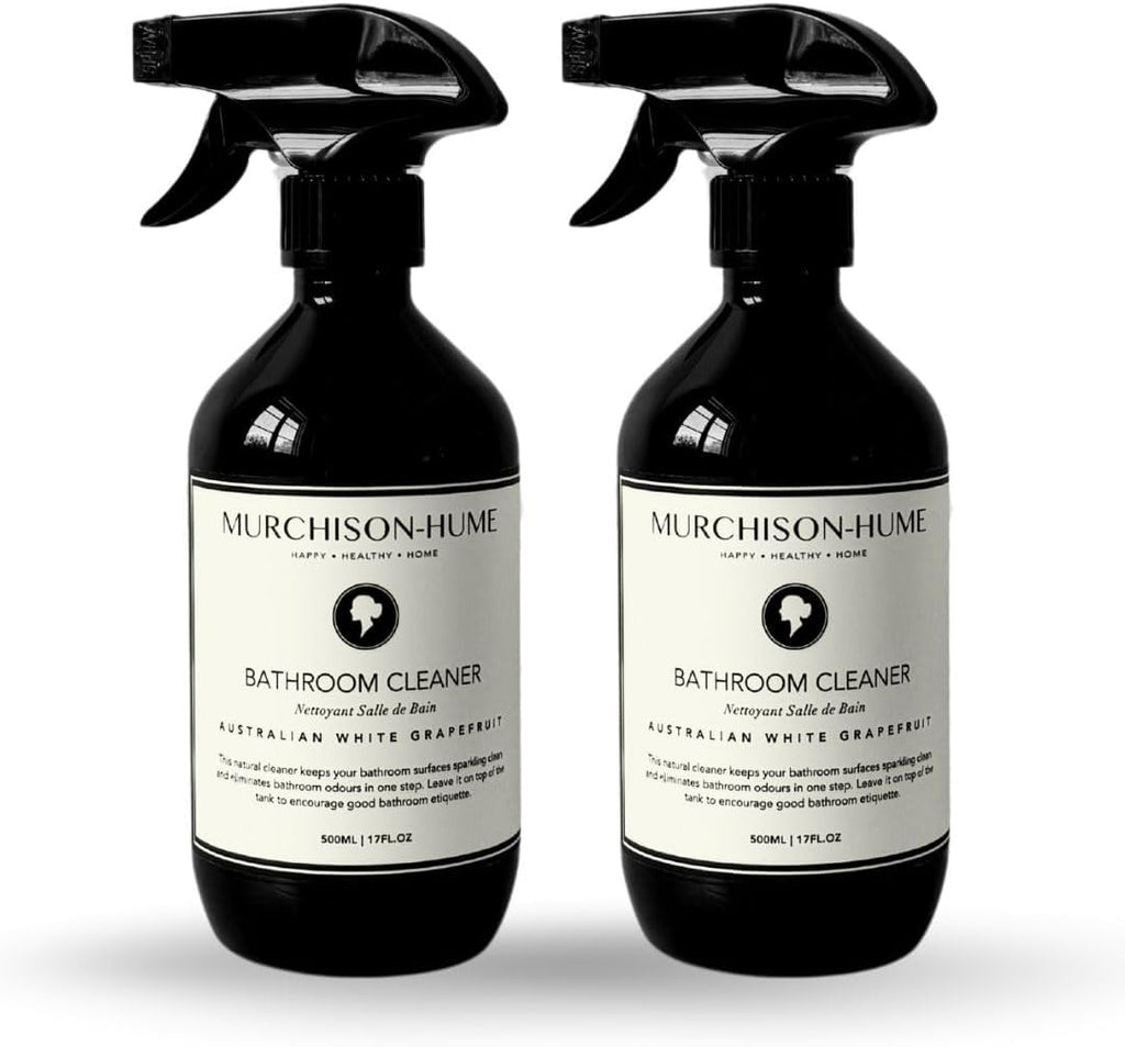 Murchison-Hume Powerful, Plant-based, Multi-Surface Bathroom Cleaner Spray for Basins, Tubs, Tiles, and Toilets. Eliminates Odor, 17oz, Australian White Grapefruit Scent 2 Pack