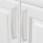 COTYKILEY 10 Pack 6.3 Inch(160mm) Brushed Satin Nickel Cabinet Handles Kitchen Cabinet Pulls Cabinet Door Handles Kitchen Cabinet Hardware