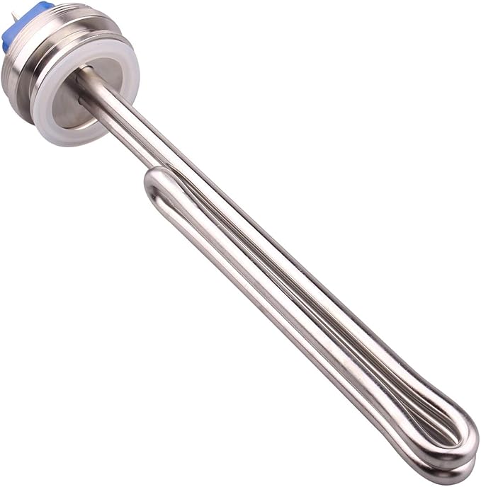 DERNORD 1.5" Inch (OD50.5mm) Tri-clamp Foldback Heating Element Stainless Steel Immersion Water Heater (120V 1650W)