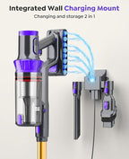 Cordless Vacuum Cleaner, 600W 50KPA 70Min Powerful Vacuum Cleaners for Home, Self-Standing Stick Vacuum with Charging Dock Station Removable Battery/OLED Screen for Home Pet Hair/Carpet/Hardwood Floor