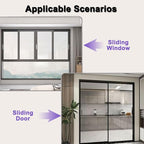 Sliding Door Lock for Child Safety 2 Pack, Sliding Patio Door Lock for Child Proof, Glass Window Door Stopper for Childproof, Childproof Window Lock for Toddler Kids and Baby Proofing（Clear）