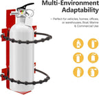 SPARKWHIZ Fire Extinguisher Mount Bracket, for 2.75"-4.5" Diameter Extinguishers, Ideal for Home, Truck, RV, Vehicle, Boat, Marine & Commercial Use, 4 Pack