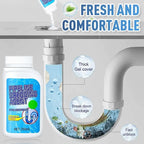 Pipeline Dredging Agent, 350ml Drain Clog Remover Agent, Quick Cleaning Drain Toilet Cleaner Tool, Powerful Sink and Dr-ain Cleaner Powder for Kitchen Toilet (2Pcs)