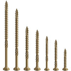 #10 * 2-1/4" Deck Screws, (90pcs) 1 lbs.Exterior Wood Screws, Rust Resistant Epoxy Coated, Bronze, T20 Star Bit