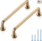 JOY DECOR Cabinet Pulls – 3-3/4 Inch Hole Center, Champagne Bronze, 20 Pack, Zinc Alloy Cabinet Handles for Drawers & Cupboard – Vintage Style Hardware for Kitchen, Bathroom, Dresser